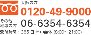 お電話でのお問い合せ・ご注文